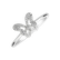 Diamond ring Lonely Butterfly2