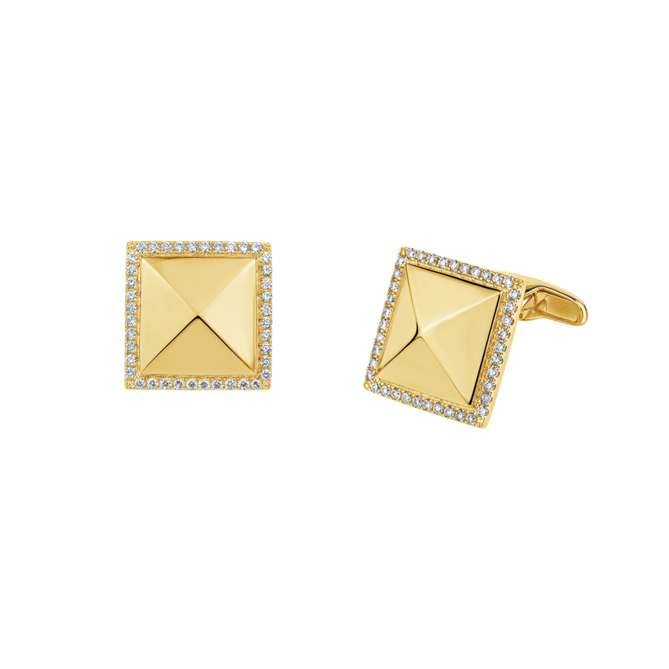 Diamond Cufflinks Gentleman Gem