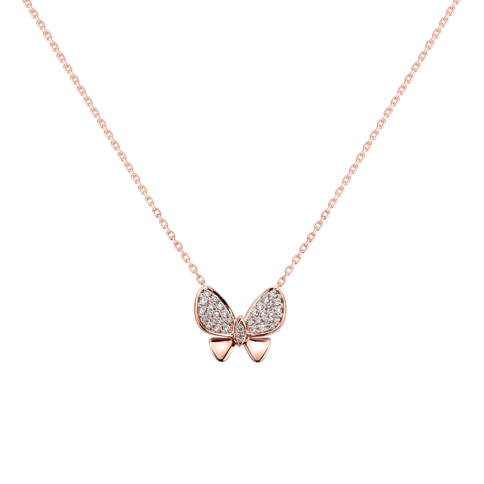 Diamond pendant Butterfly Night