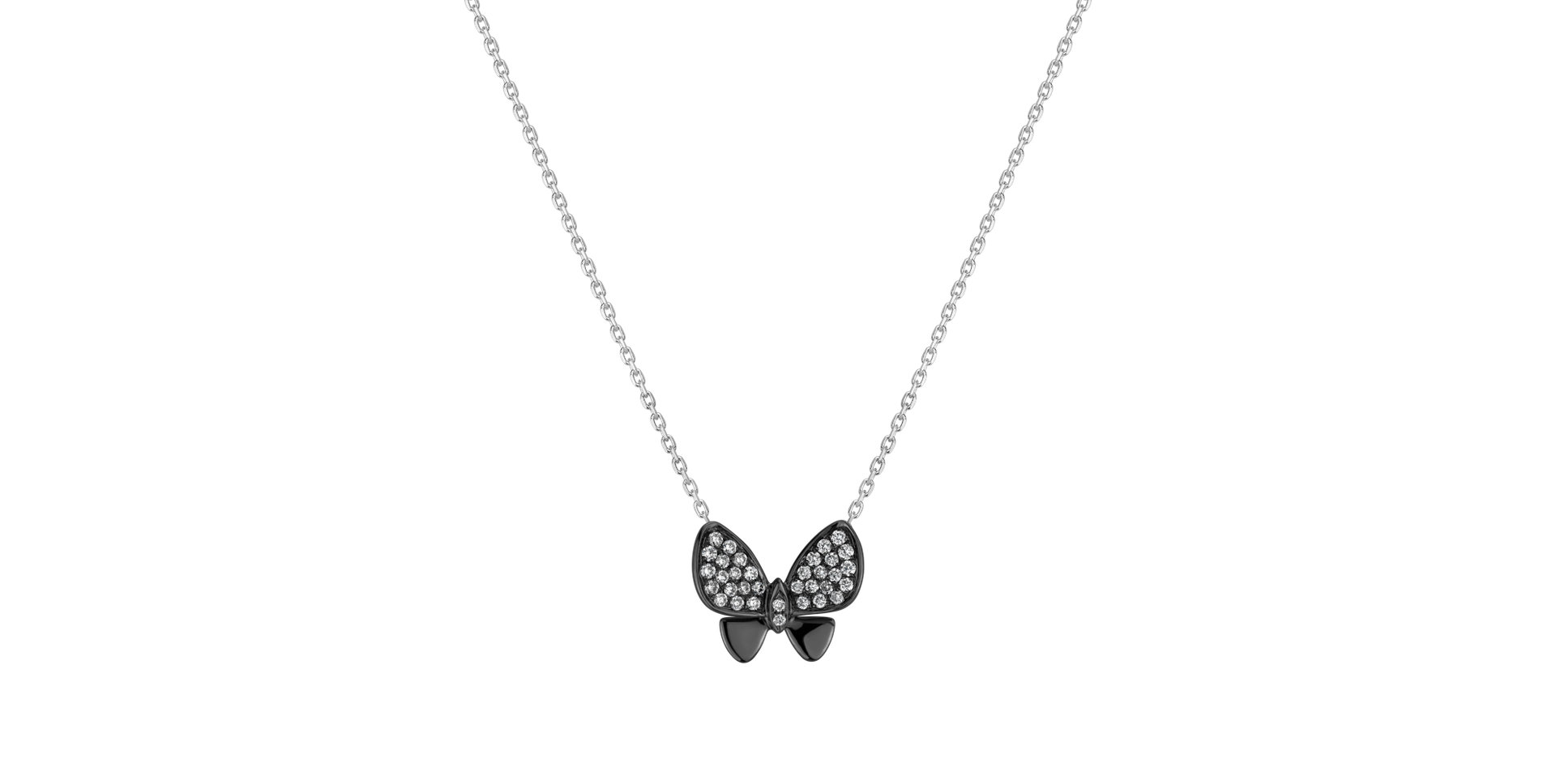Diamond pendant Butterfly Night