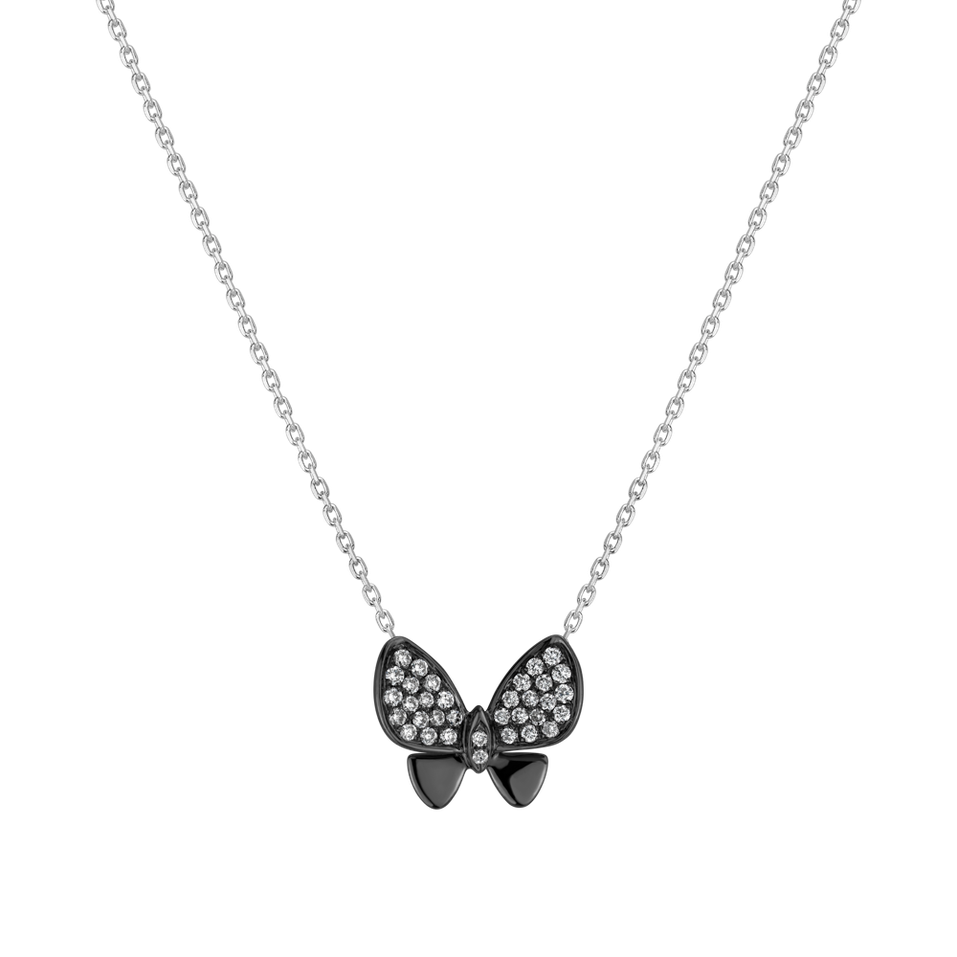 Diamond pendant Butterfly Night