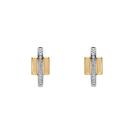 Diamond earrings Midnight Streamer