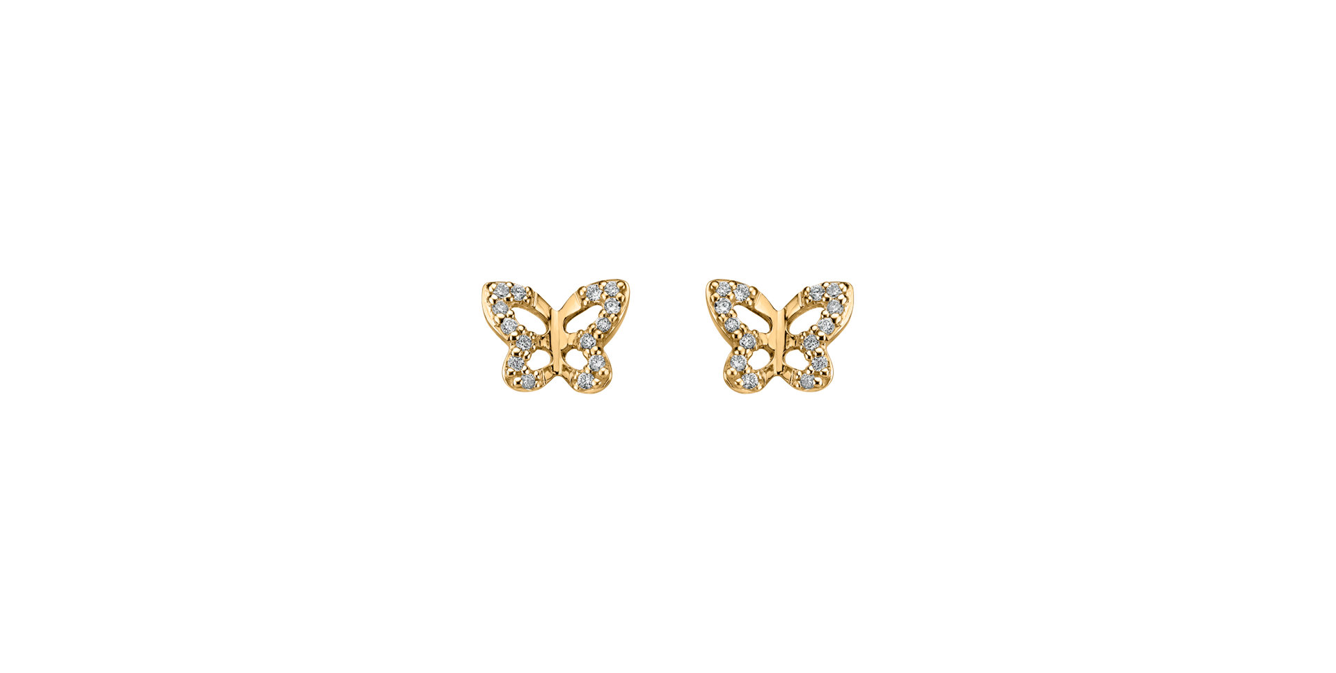 Diamond earrings Cute Butterfly