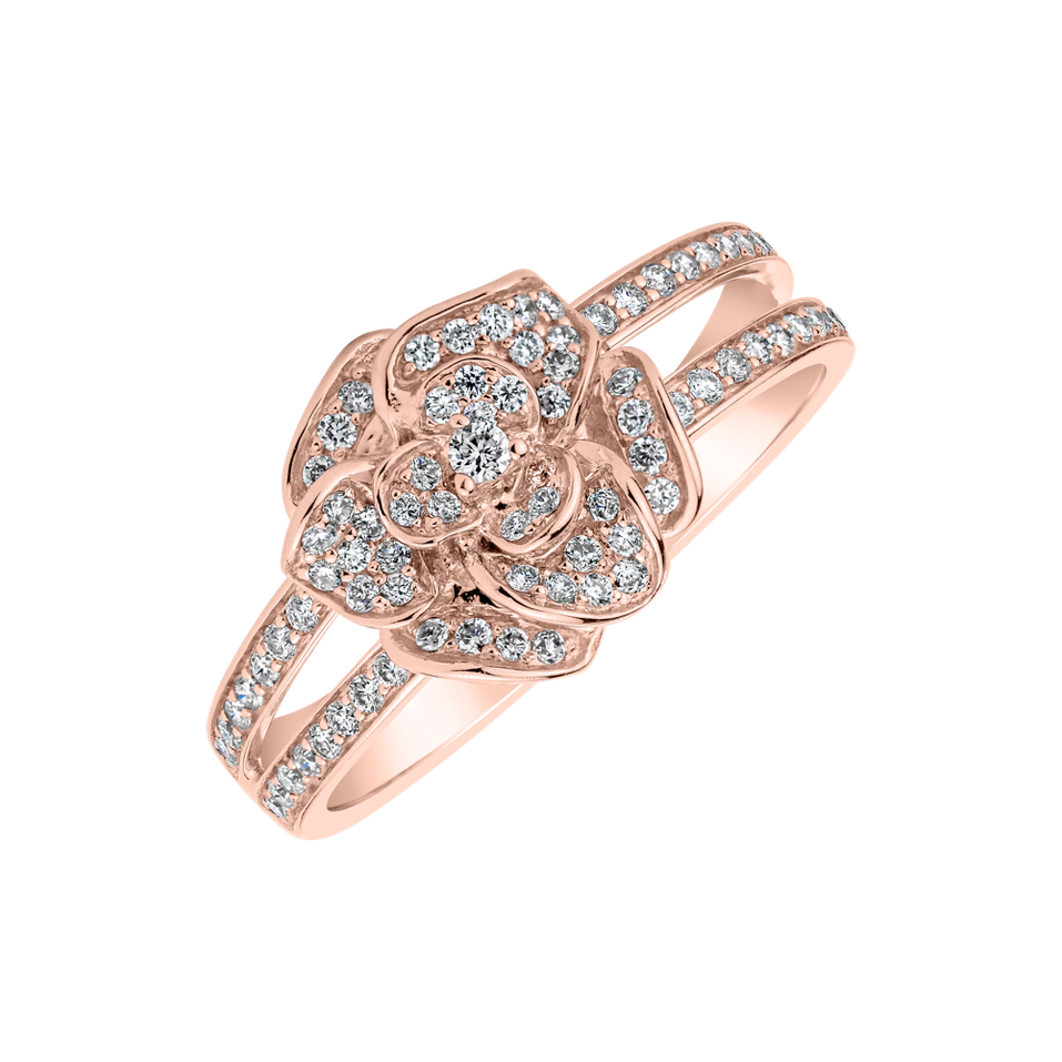 Diamond ring Enchanting Rose