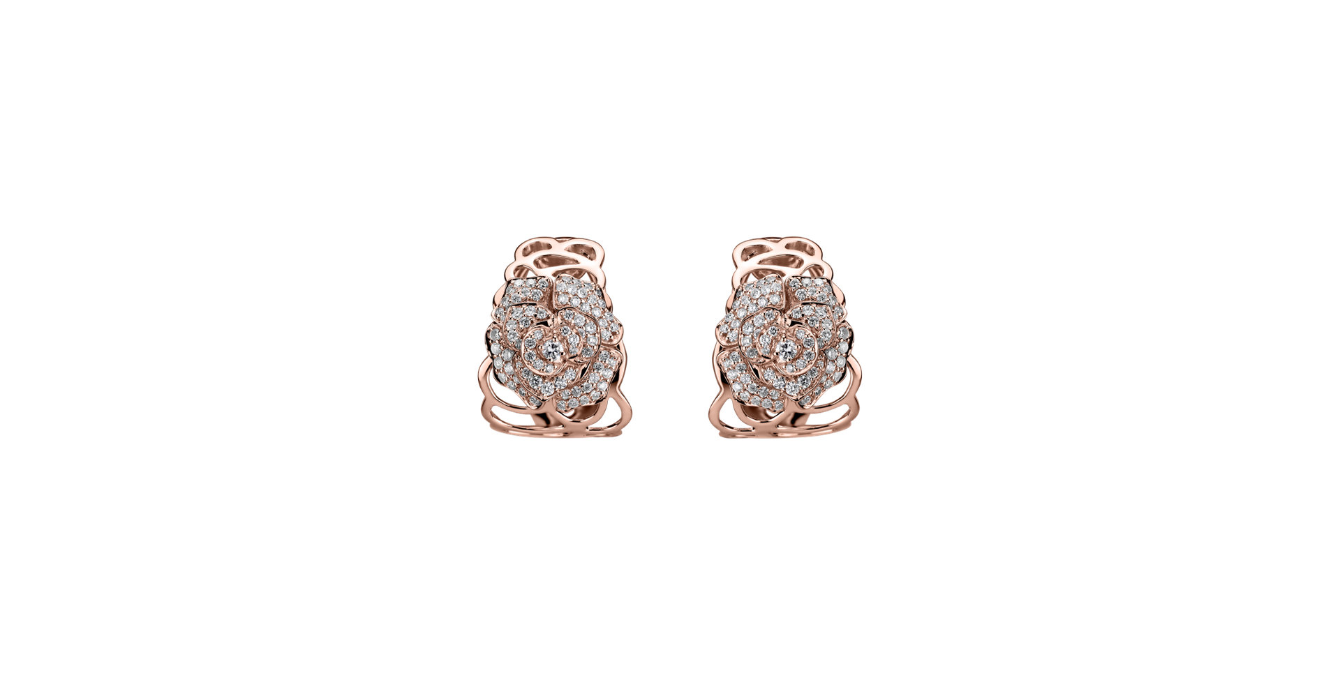 Diamond earrings Bright Flower