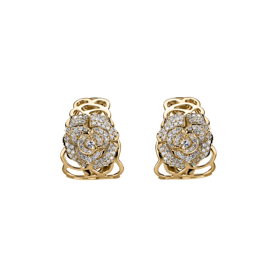 Diamond earrings Bright Flower