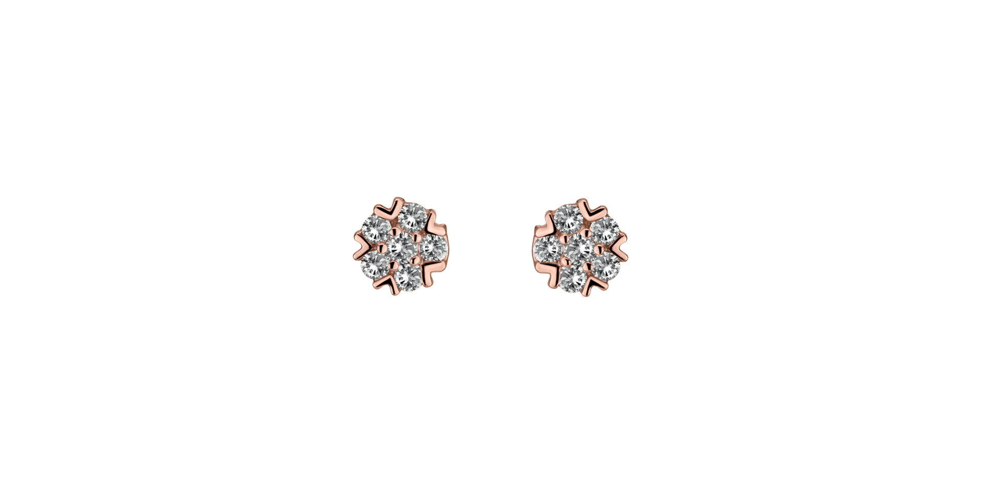 Diamond earrings Raindrops Stars
