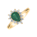Diamond ring with Emerald Selena2