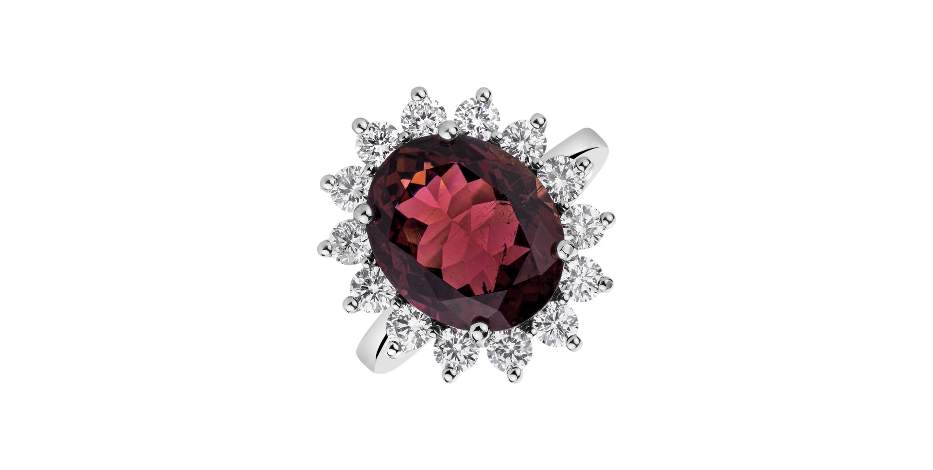 Diamond ring with Tourmalíne Sparkling Passion