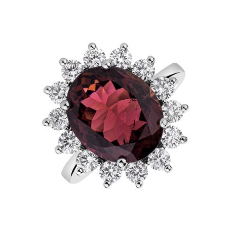 Diamond ring with Tourmalíne Sparkling Passion