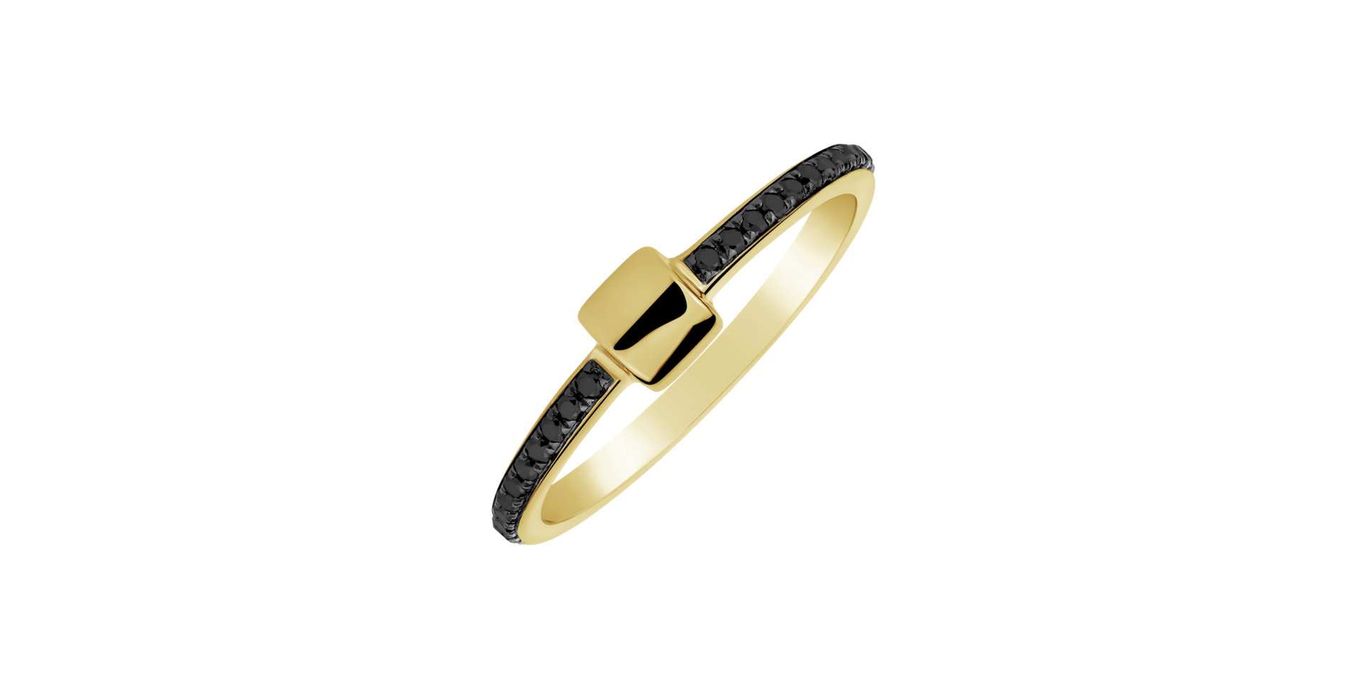Ring with black diamonds Midnight Ray