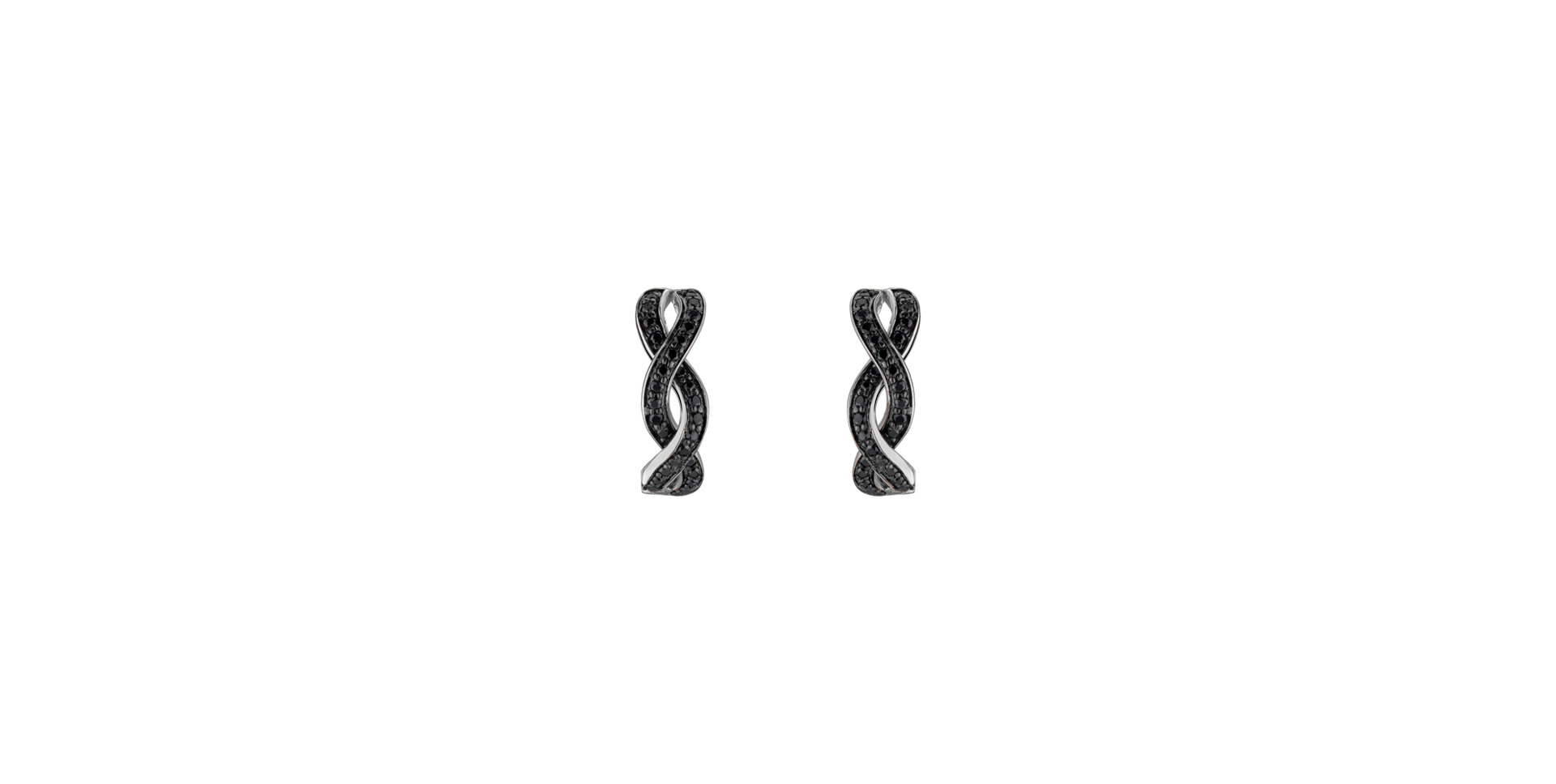 Earrings with black diamonds Dream Symphony