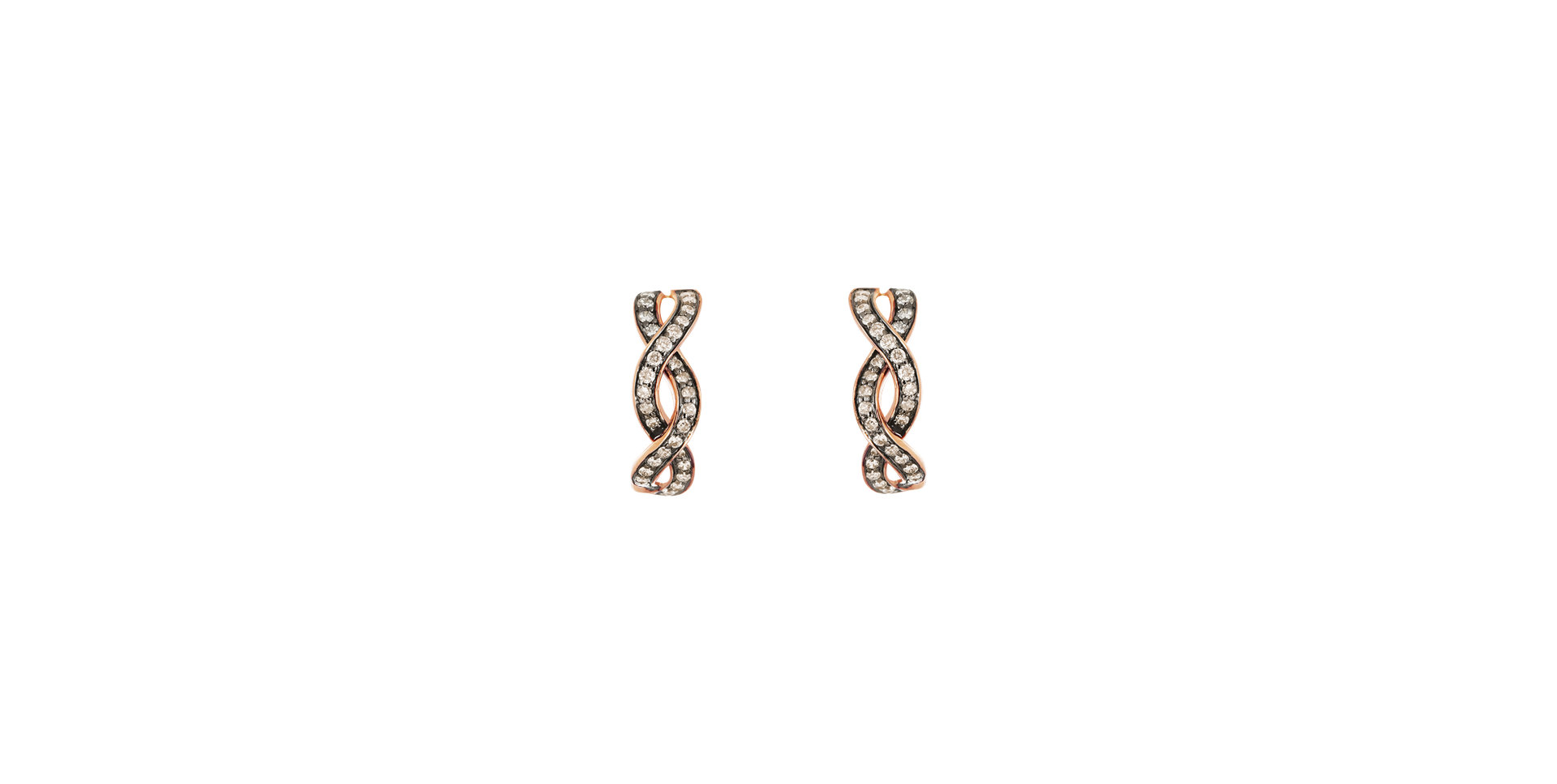Earrings with brown diamonds Dream Symphony