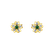 Diamond earrings with Emerald Asters2