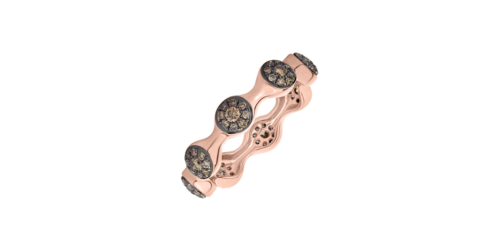Ring with brown diamonds Vesper Passion