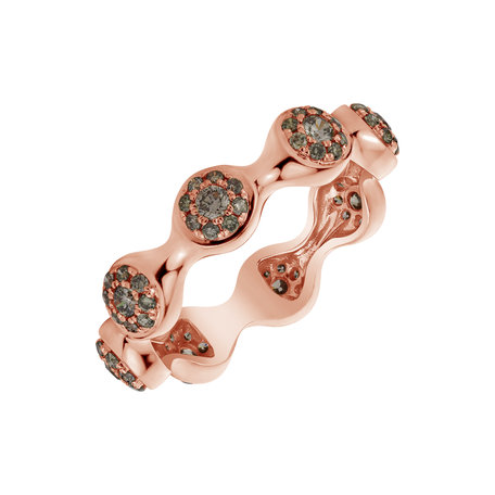 Ring with brown diamonds Vesper Passion