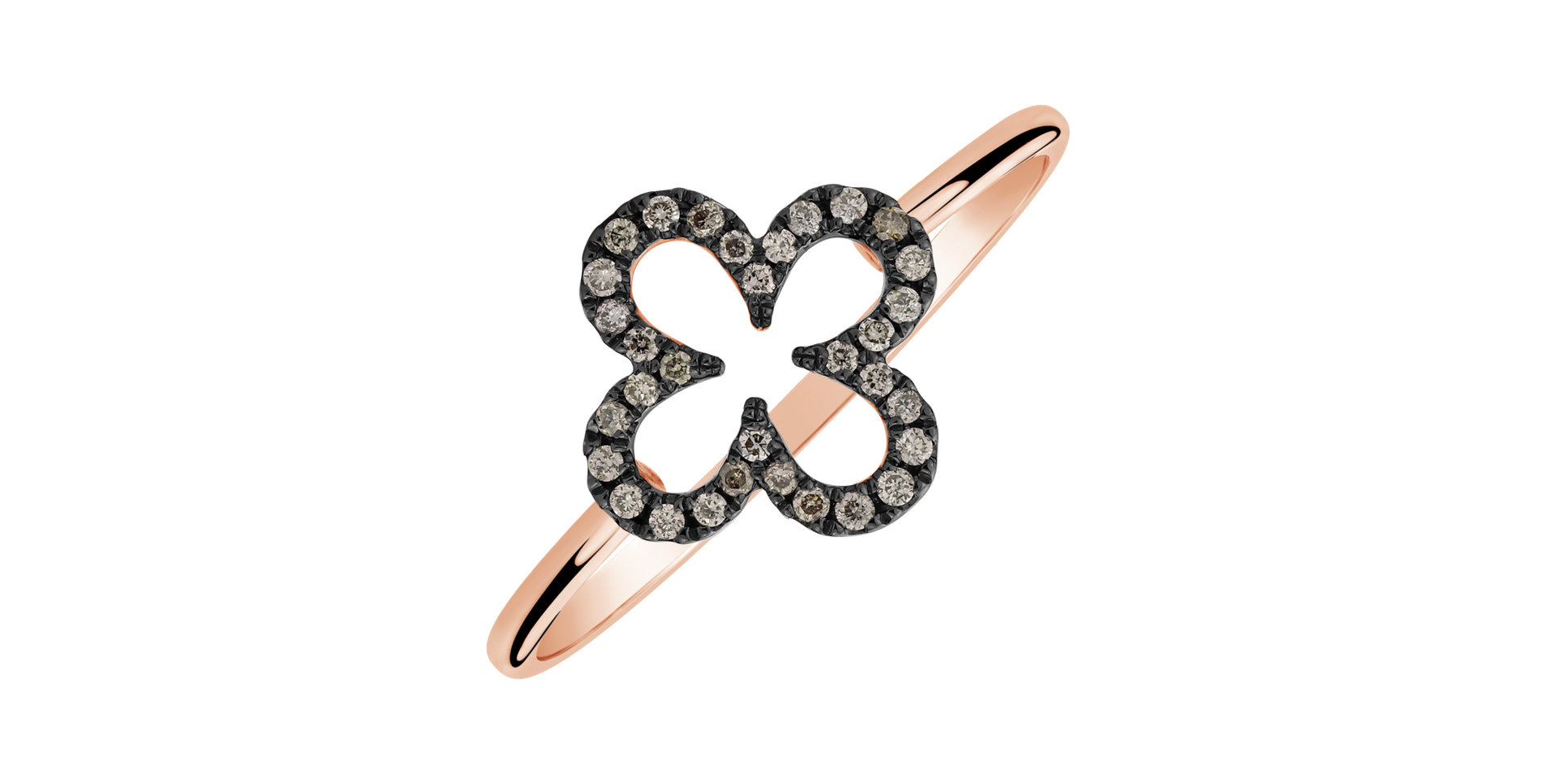 Diamond ring Glittering Petals