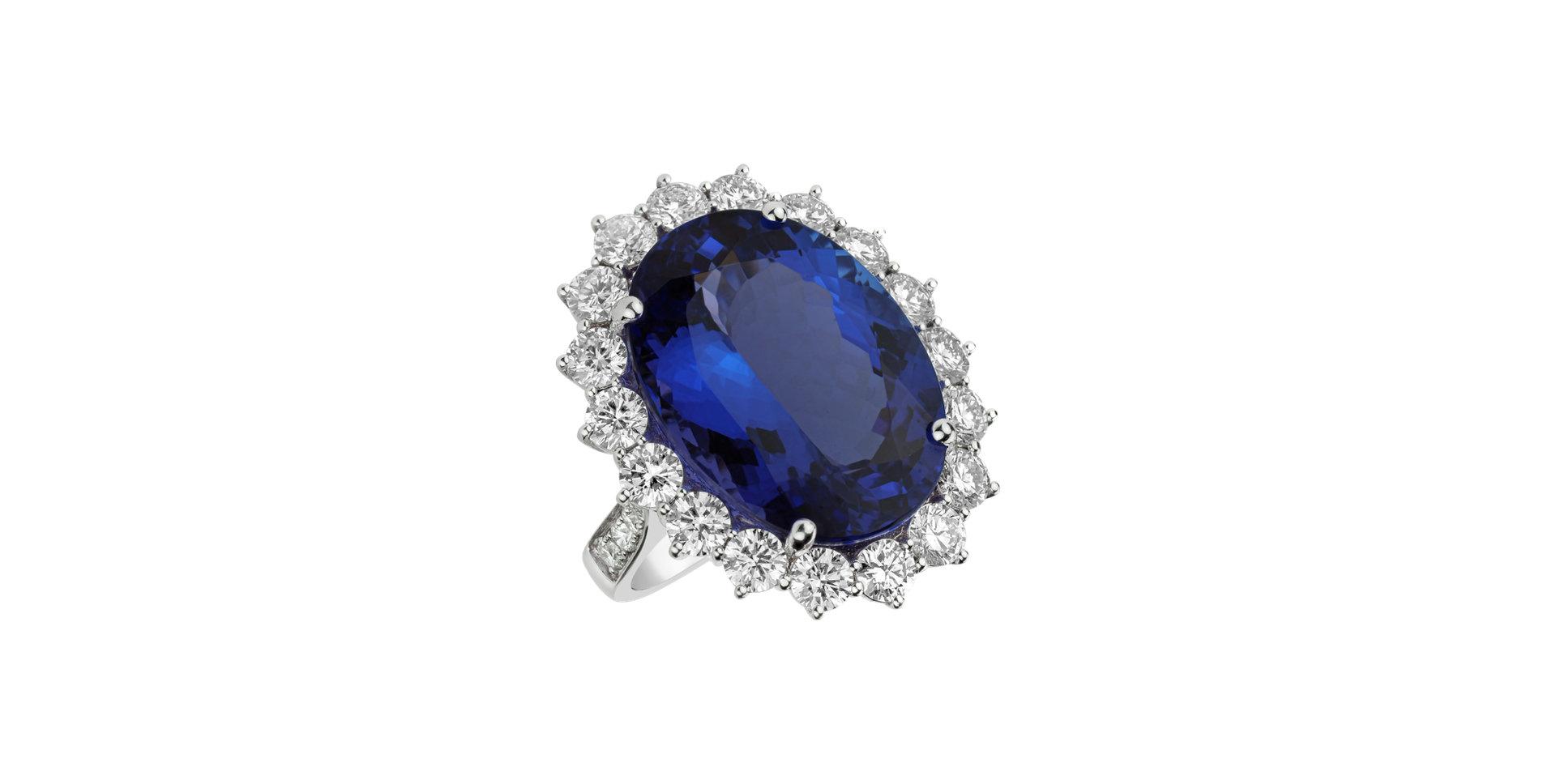 Diamond ring with Tanzanite Space Queen