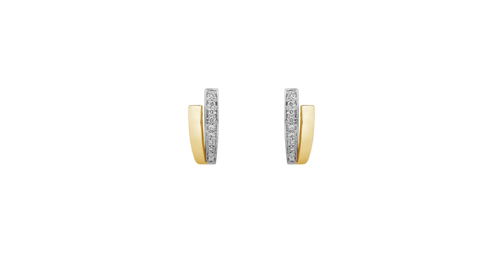 Diamond earrings Shiny Stripes