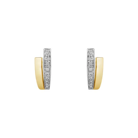 Diamond earrings Shiny Stripes