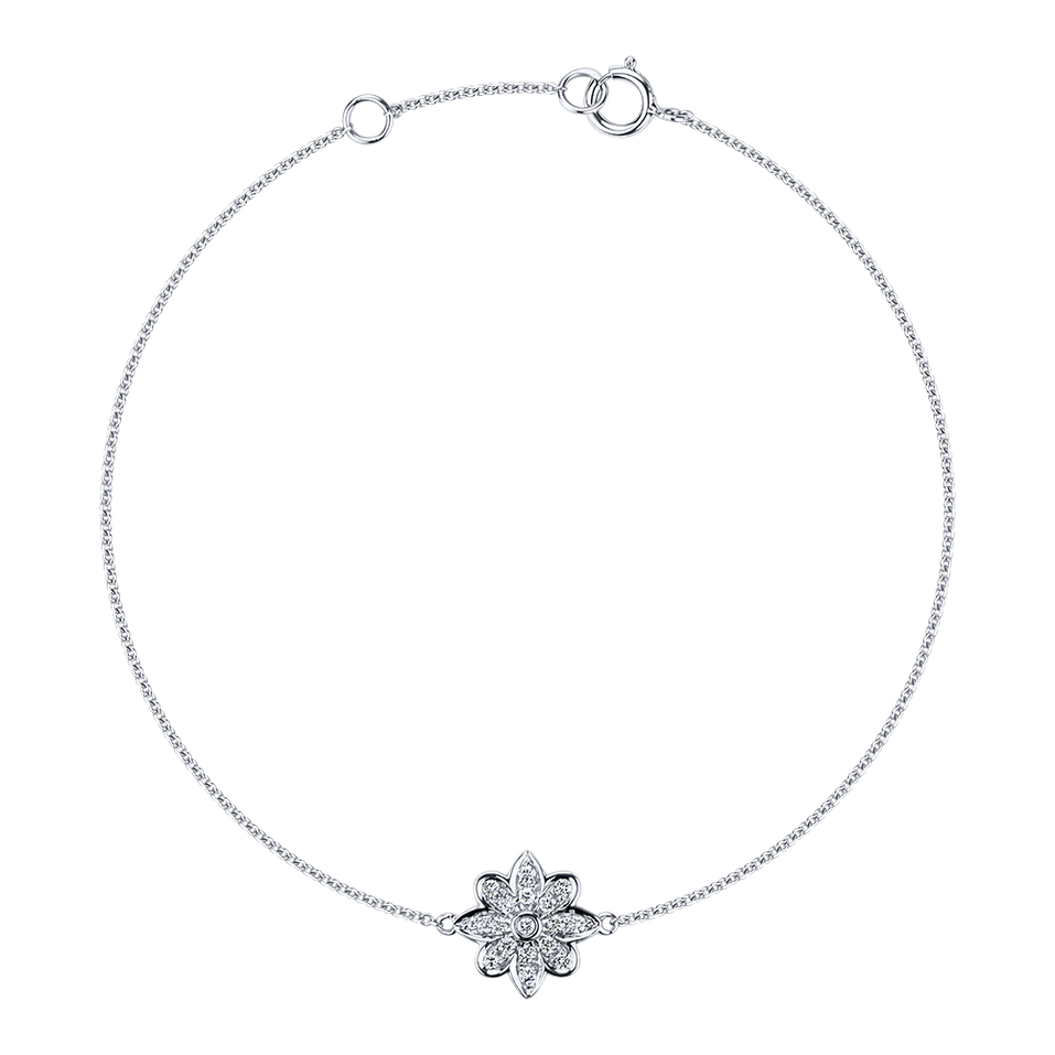 Bracelet with diamonds Flowering Glory