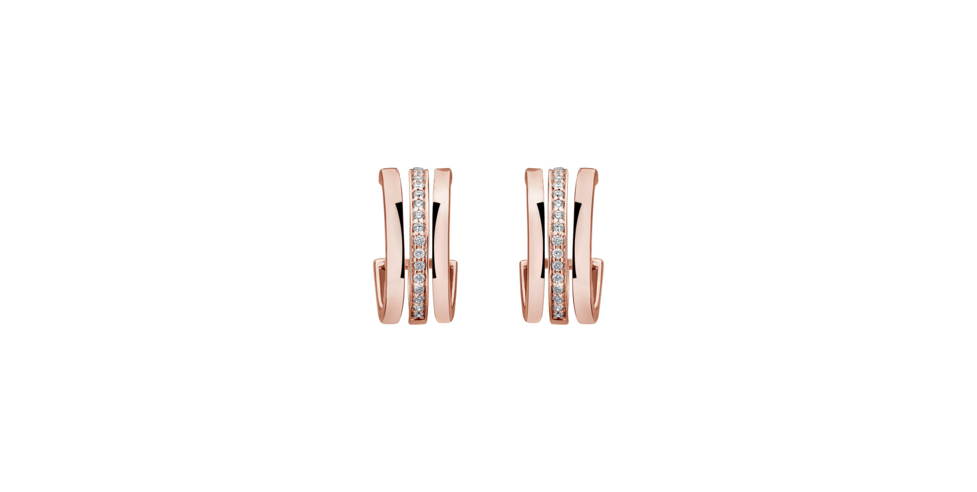 Diamond earrings Parallel Glow