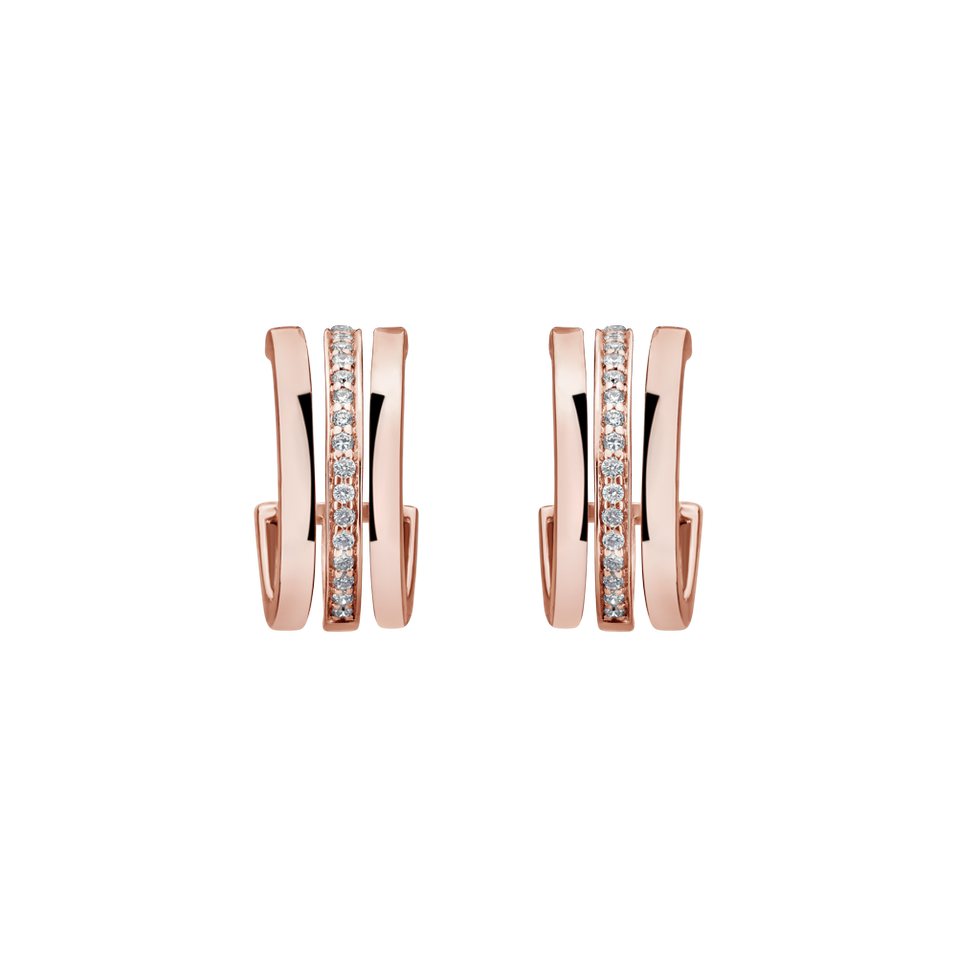 Diamond earrings Parallel Glow