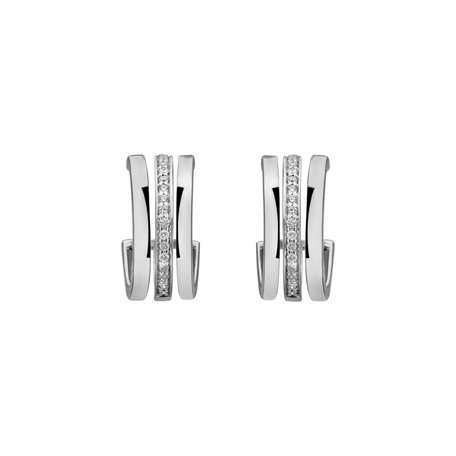 Diamond earrings Parallel Glow