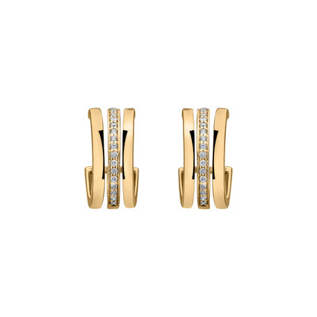 Diamond earrings Parallel Glow