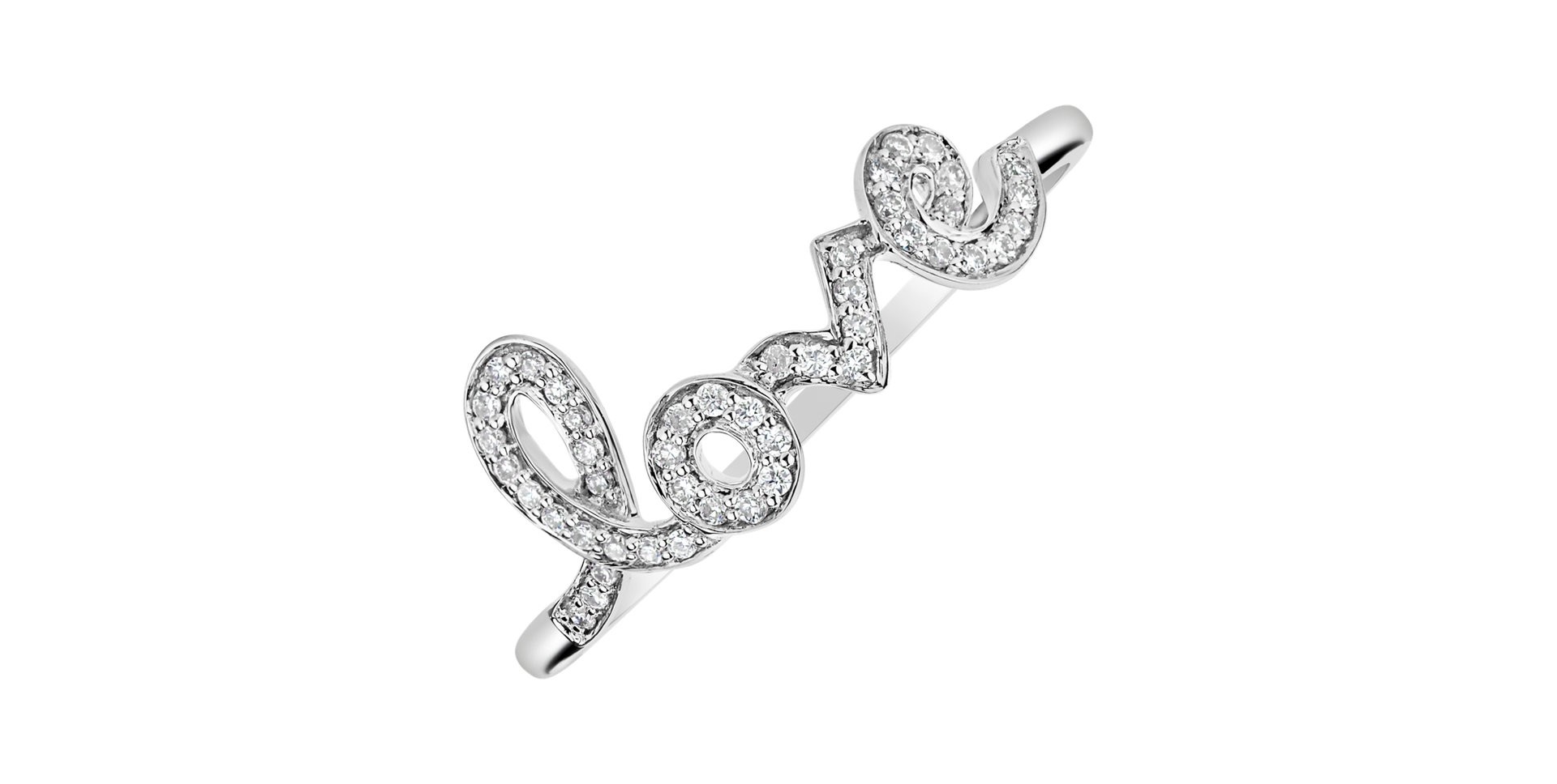 Diamond ring Word Love