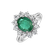 Diamond ring with Emerald Princess Aurora2