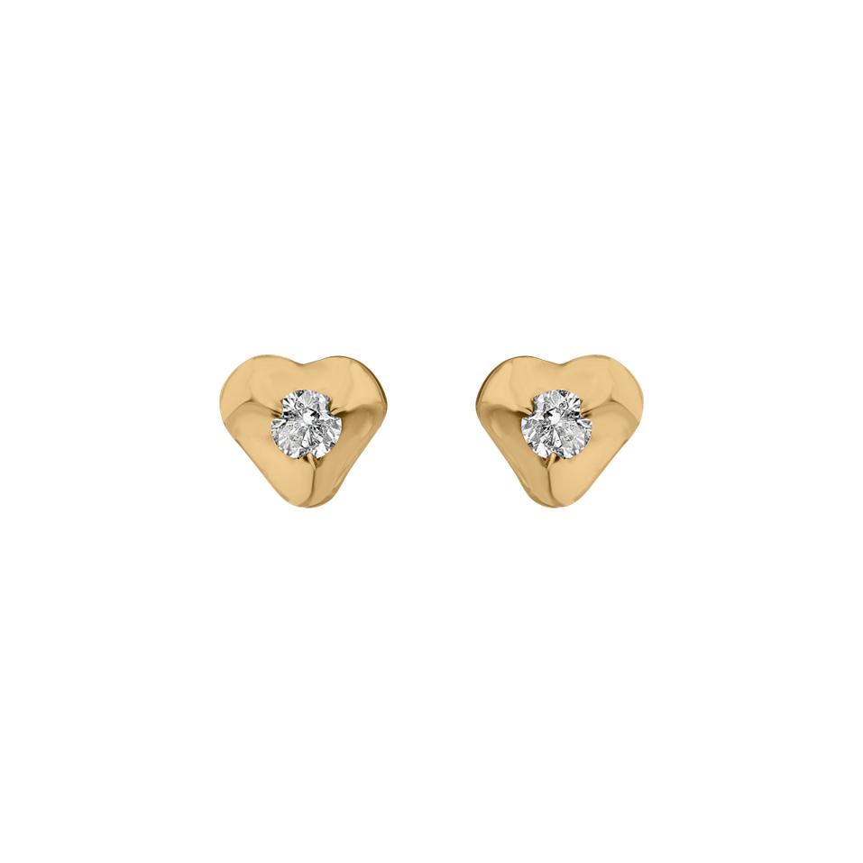 Diamond earrings Full Hearts