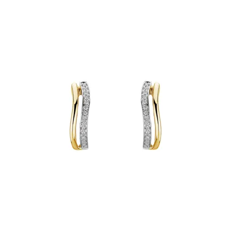 Diamond earrings Brilliant Waves