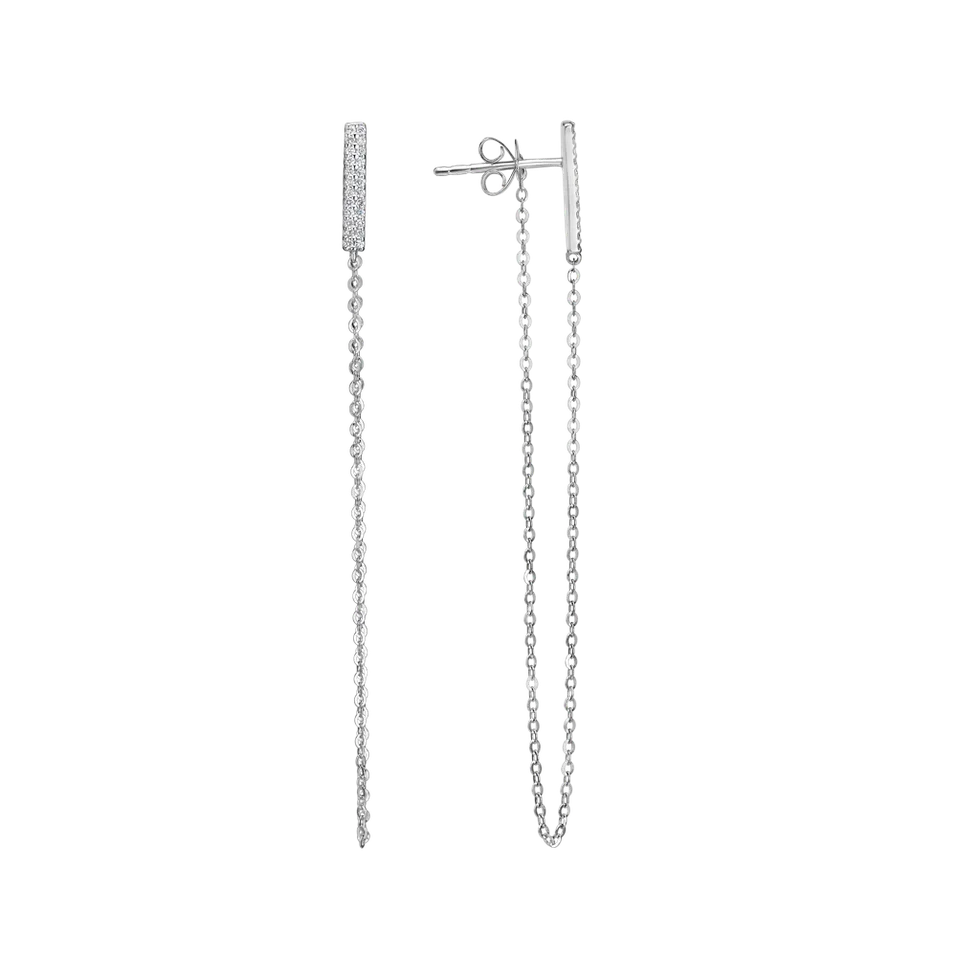 Diamond earrings Falling Rain