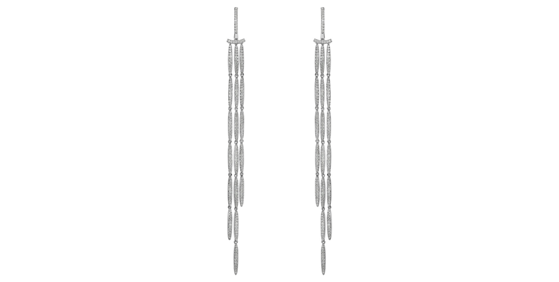 Diamond earrings Splendid Waterfall