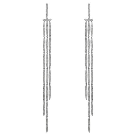 Diamond earrings Splendid Waterfall