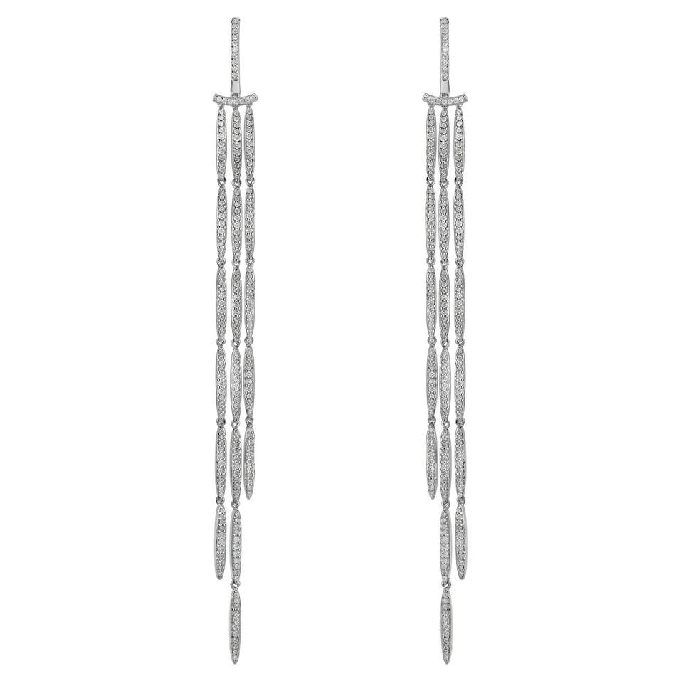 Diamond earrings Splendid Waterfall