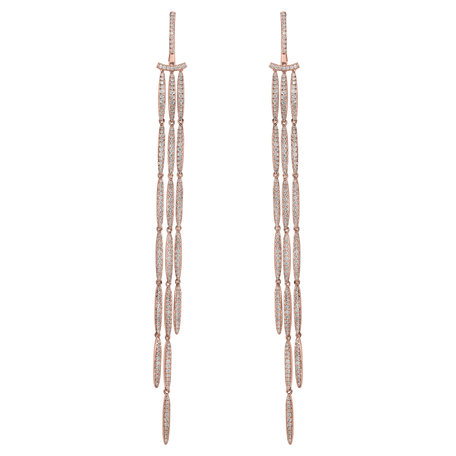Diamond earrings Splendid Waterfall