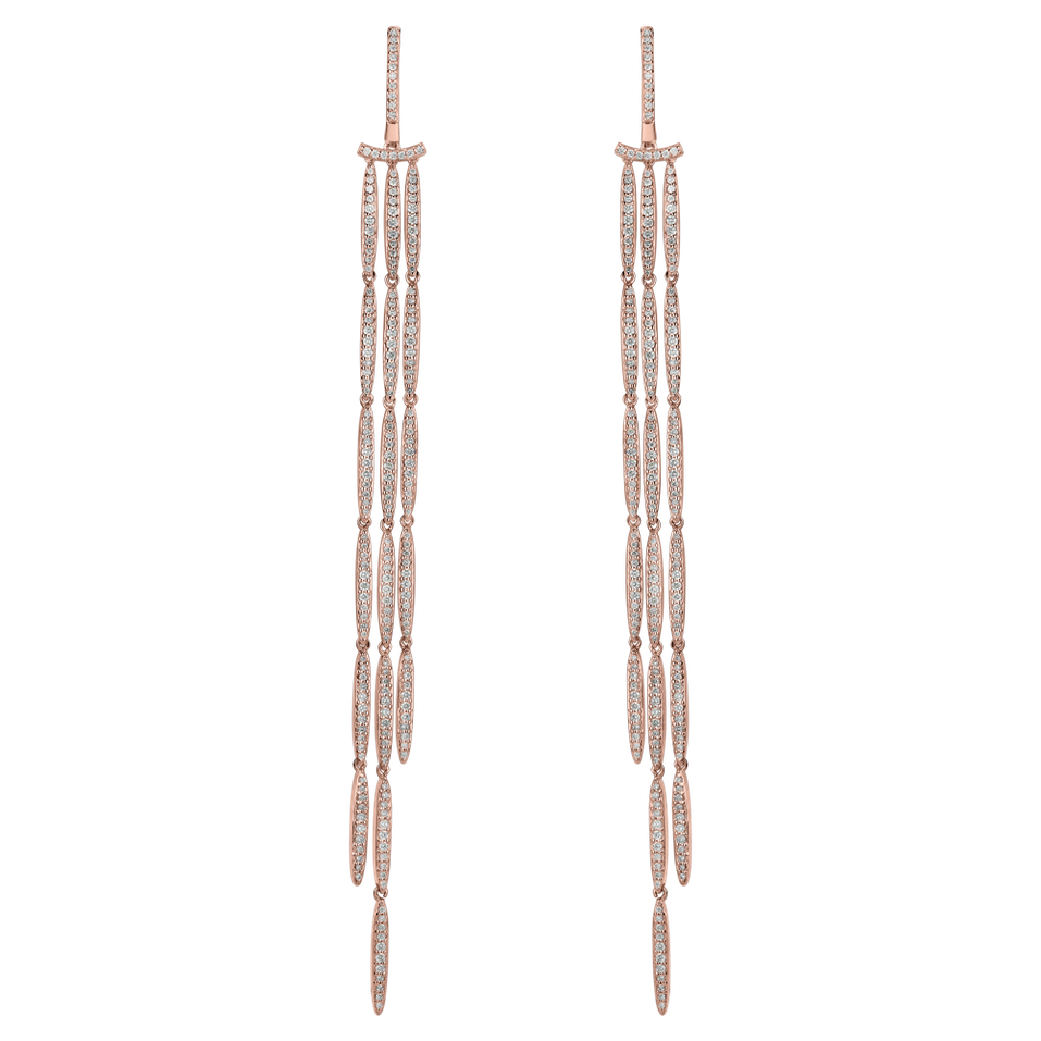 Diamond earrings Splendid Waterfall