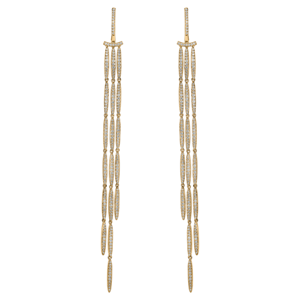 Diamond earrings Splendid Waterfall