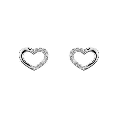Diamond earrings Shiny Hearts