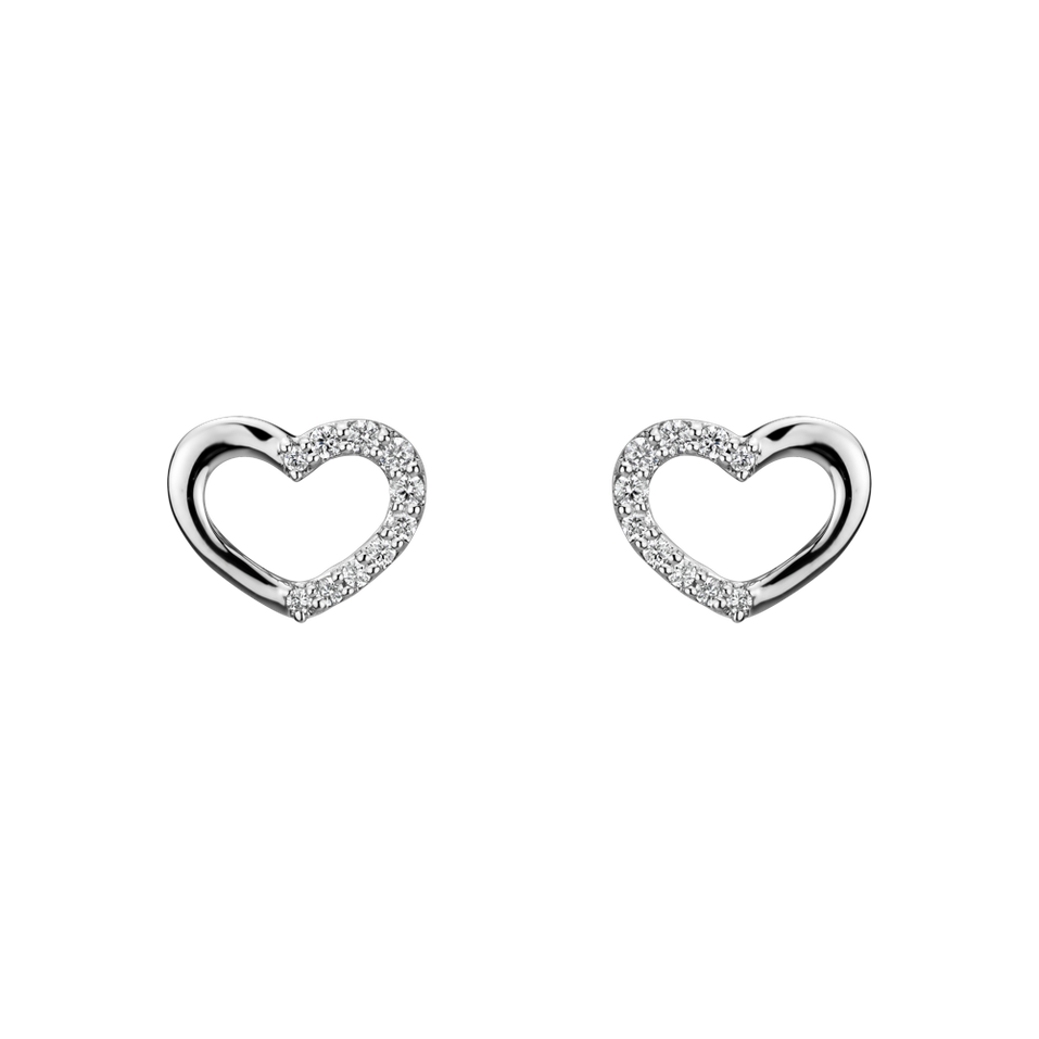 Diamond earrings Shiny Hearts