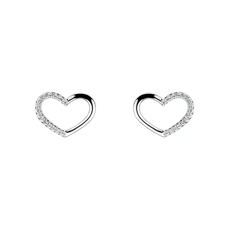 Diamond earrings Sparkling Heart