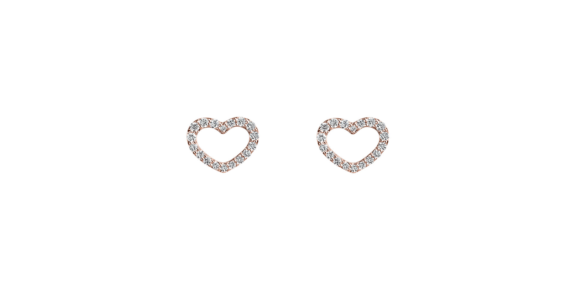 Diamond earrings Shiny Hearts