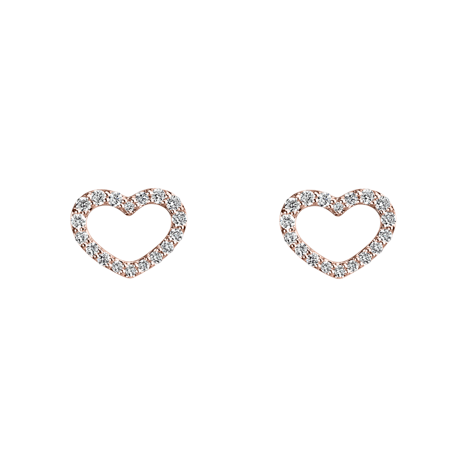 Diamond earrings Shiny Hearts