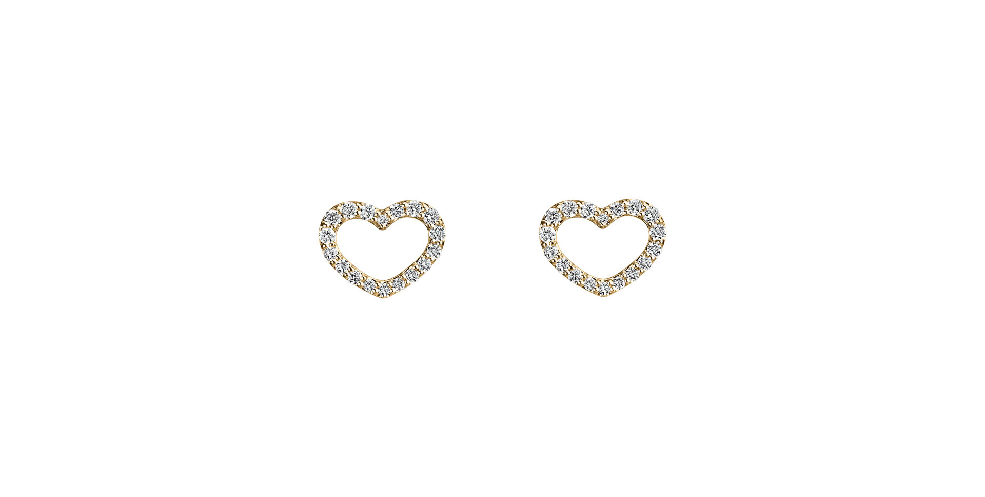 Diamond earrings Shiny Hearts