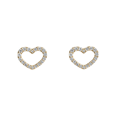 Diamond earrings Shiny Hearts