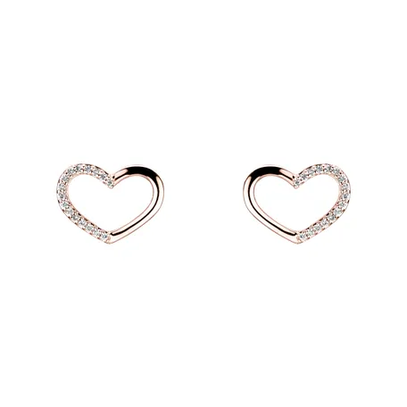 Diamond earrings Sparkling Heart