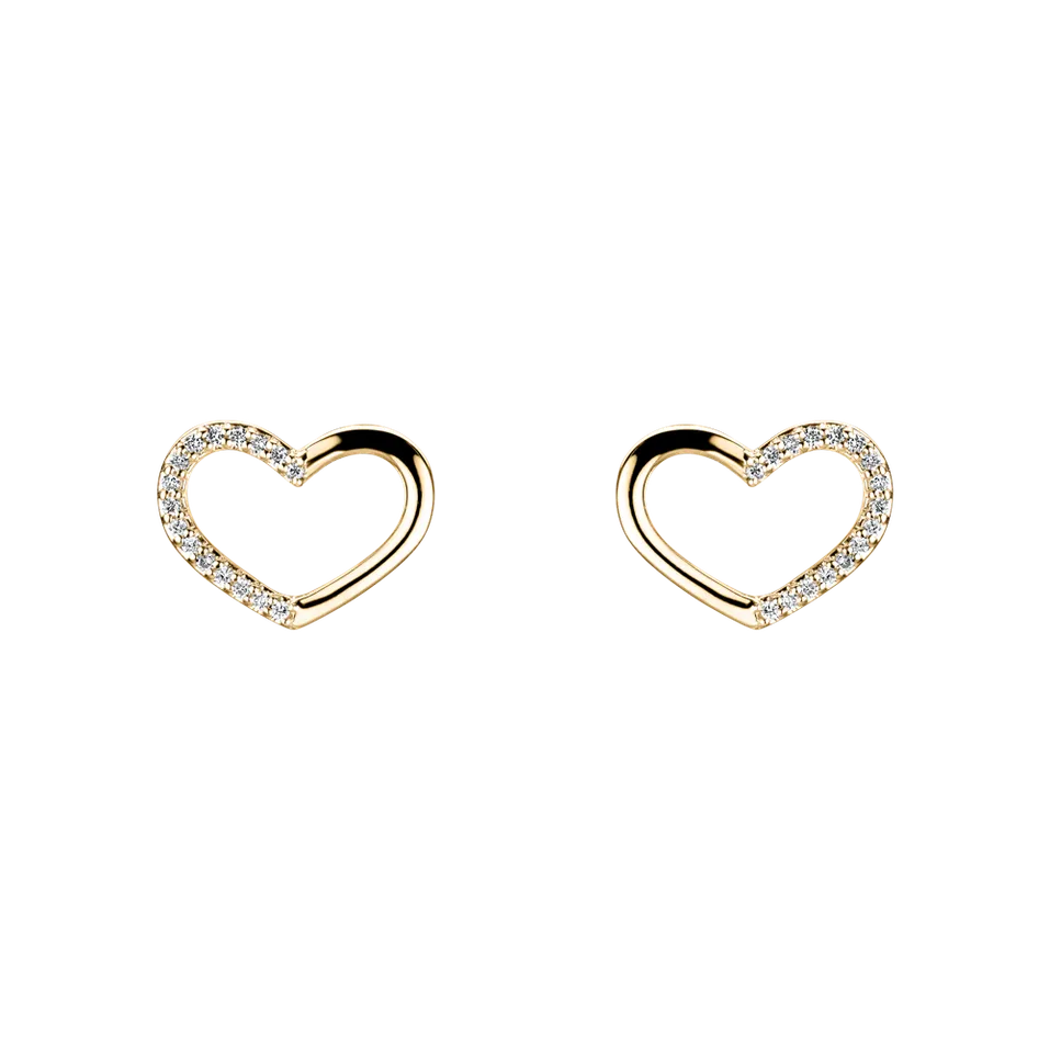 Diamond earrings Sparkling Heart