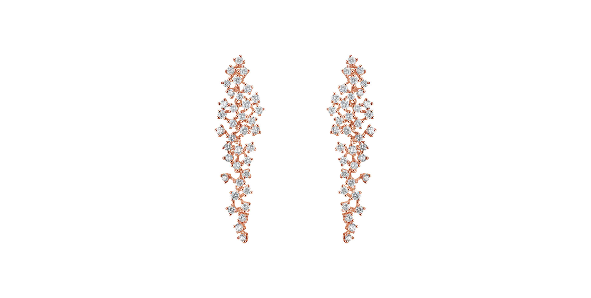 Diamond earrings Sparkling Waterfall
